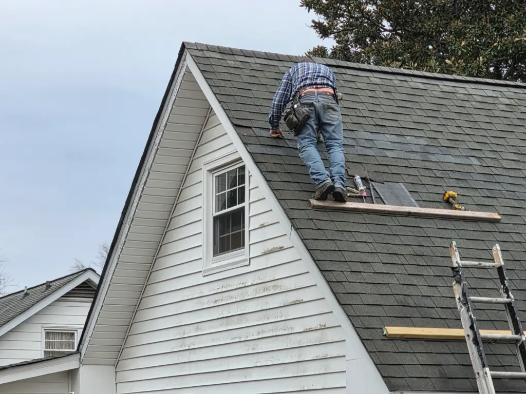 Wayne on Roof