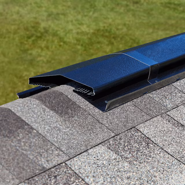 Nail-over ridge vent for attic ventilation